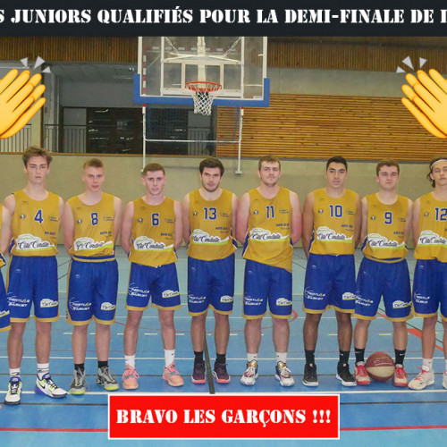 Victoire 80-53 de nos juniors contre Carpentras